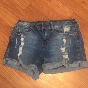 Rue 21 Distressed Jean Shorts
